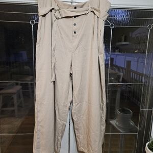 NWT 4XL Tan Cider Wide Leg Slacks
